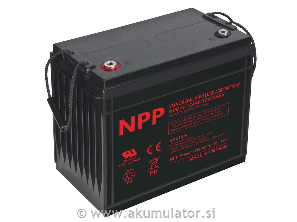 Ciklični AGM DC akumulator 134Ah NPP